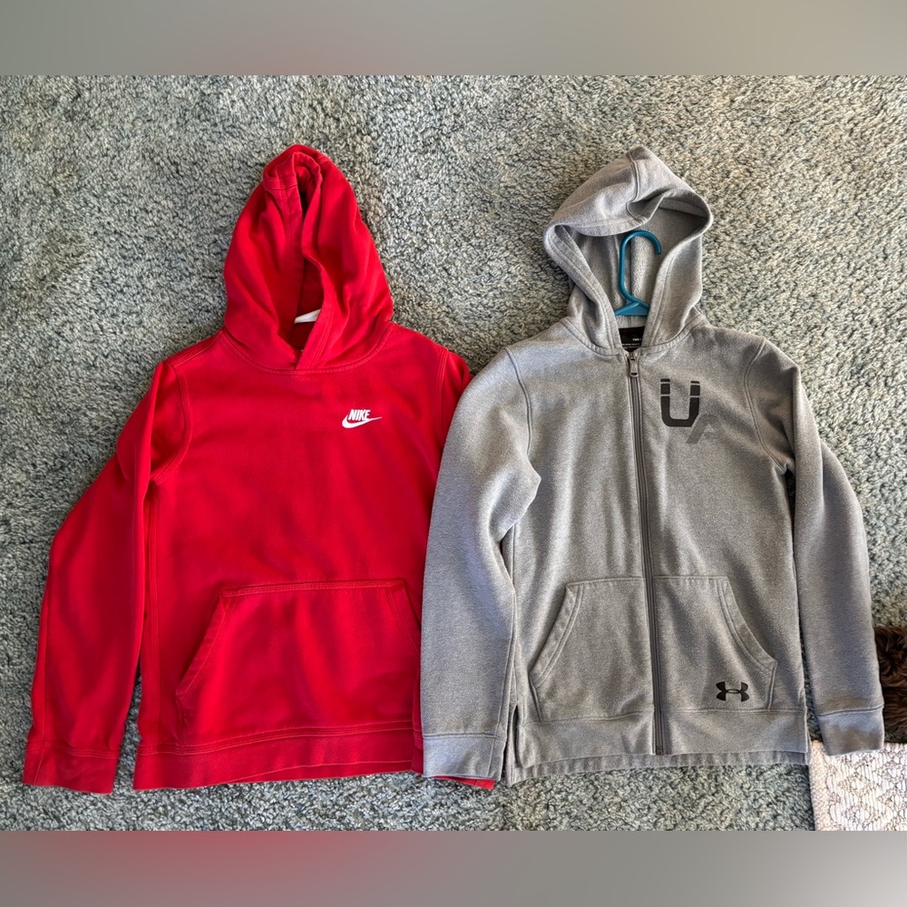 Bundle of Boys clothes Medium Adidas/Nike/Under Armour 6 piece set